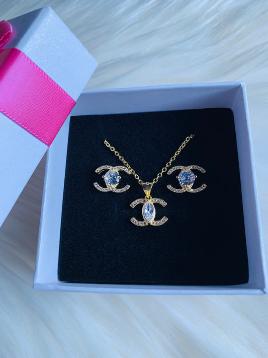 "Gianna" CC Necklace Set